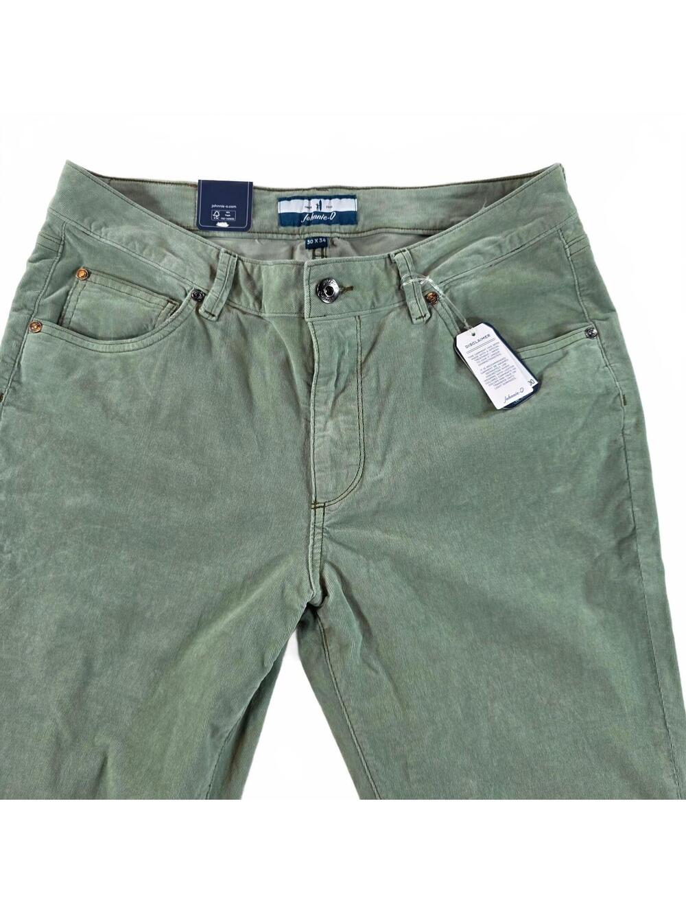 Johnnie-O Men's Chino Pants 30x34 Green Cotton Casual Classic Fit NWT
